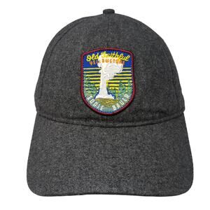 Old Faithful Yellowstone Eddie Bauer Slideback Baseball Cap Gray One Size